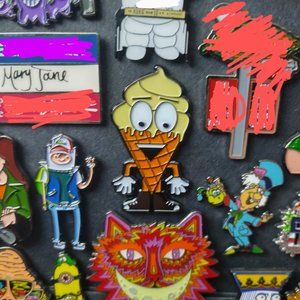 Ice Cream Cone Pin. Limited Edition 200. (Heady Music Festival Fun Party)